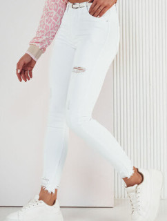 SURIA dámske džínsové nohavice biele Dstreet UY1927