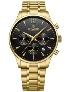 Pánské hodinky Chronograph Sapphire Gold Black model 21807565 - Giewont