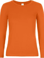 B&C #E190 LSL /women Dámske tričko z hrubej bavlny s dlhým rukávom 01.008T urban orange