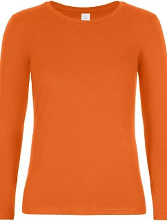 B&C #E190 LSL /women Dámske tričko z hrubej bavlny s dlhým rukávom 01.008T urban orange