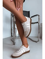 Zazoo N1068 Dámske kožené nízke tenisky Beige Zazoo N1068 Dámske kožené nízke tenisky Beige