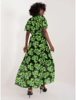 Sukienka DHJ SK model 20105263 czarno zielony - FPrice