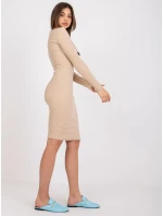 Dámske šaty Dress-EM-SK-686.63-béžová