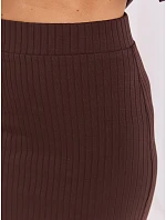 Spódnica RV SD model 21889020 ciemny brązowy - FPrice