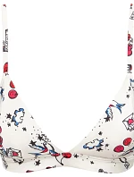 Dámska nevyztužená podprsenka s potlačou UW0UW01853-142 - Tommy Hilfiger