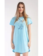 Dámská noční košile s krátkým rukávem Méďa s model 18728719 - Vienetta Dámská noční košile s krátkým rukávem Méďa s model 18728719 - Vienetta