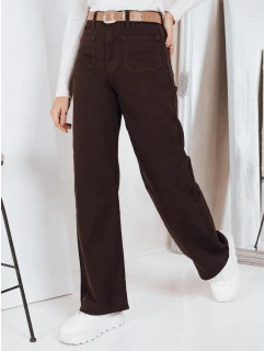 Široké džínsy hnedé Dstreet UY2842