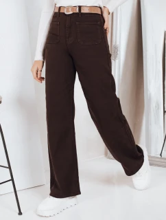 Široké džínsy hnedé FashionStreet UY2842