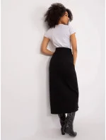 Černá vypasovaná džínová maxi sukně model 19770047 - Factory Price