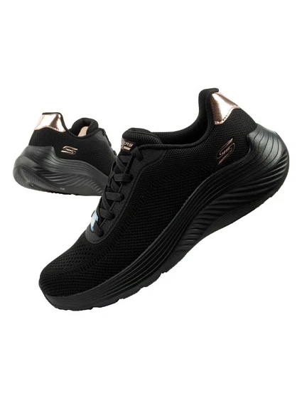 Skechers dámske športové topánky Bobs Squad Waves black ľahké módne dámske