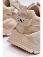Buty Sportowe Sneakersy GOE MM2N4015 Beżowe
