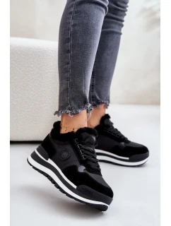 Dámské Zateplené Tenisky Na Platformě Big Star model 21671543 Černé - Big Star Shoes