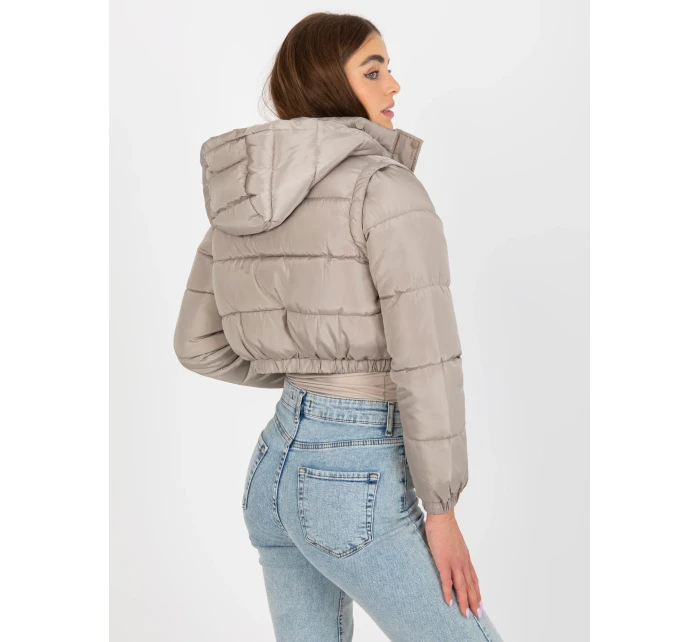 Dámska bunda NM KR D2 3869 13P tmavo lila