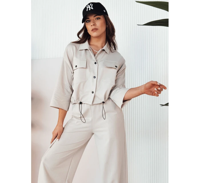 Dámská souprava beige Dstreet model 21975290 - FashionStreet Dámská souprava beige Dstreet model 21975290 - FashionStreet