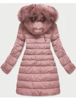 Prošívaná dámská bunda ve barvě s kapucí model 21241958 - Libland