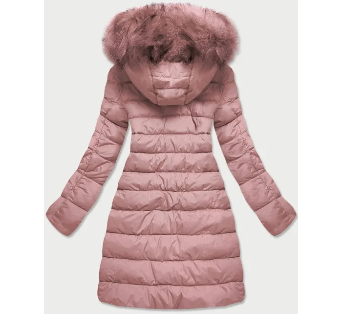 Prošívaná dámská bunda ve barvě s kapucí model 21241958 - Libland