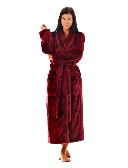 Dámsky župan LIlly extra 2120 burgundy - Vestis Dámsky župan LIlly extra 2120 burgundy - Vestis