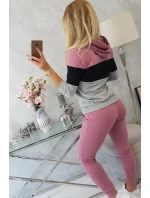 Farebná pruhovaná sada tmavo ružová + čierna