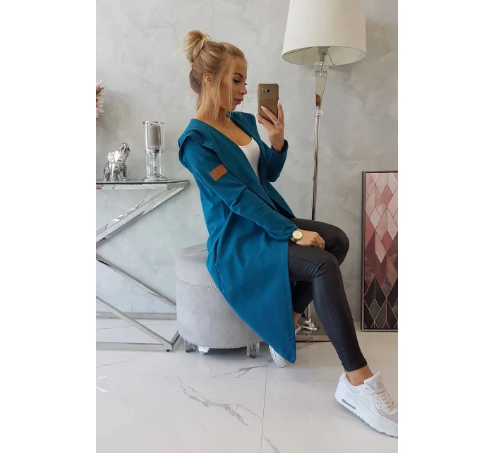 Dlouhá pláštěnka s kapucí, námořní Dlouhá pláštěnka s kapucí, námořní