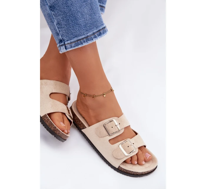 Dámské pantofle světle béžové model 21919566 - Boto