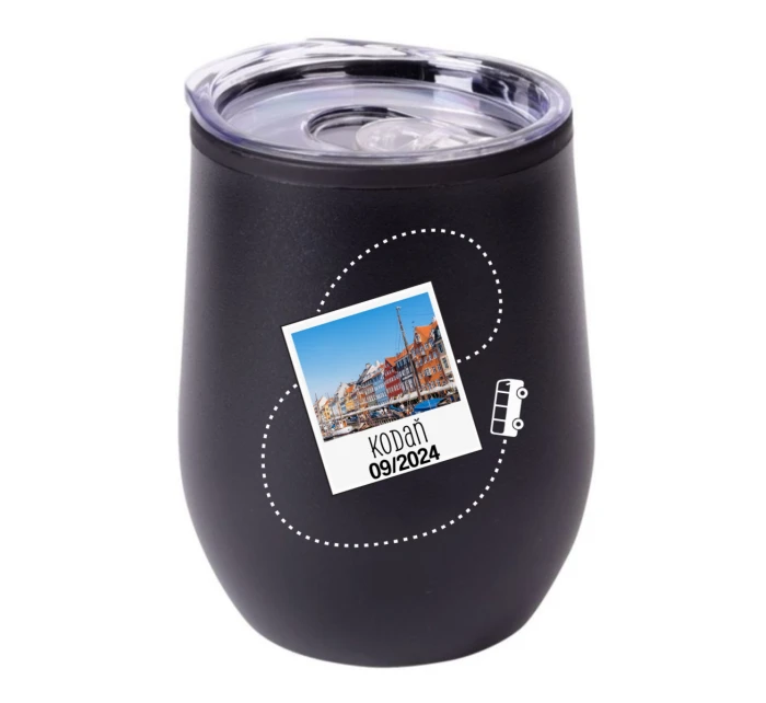 Vlastní text na cestovatelský termohrnek "bowl"