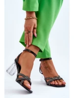 Sandále na podpätku model 177715 Step in style Sandále na podpätku model 177715 Step in style