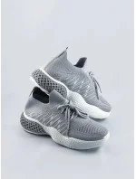 Šedé dámske azúrové sneakersy (JY21-2) Šedé dámske azúrové sneakersy (JY21-2)
