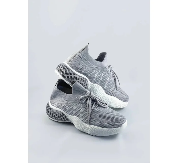 Šedé dámske azúrové sneakersy (JY21-2) Šedé dámske azúrové sneakersy (JY21-2)