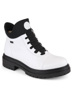 Nepremokavé pohodlné zateplené topánky Rieker TEX W RKR563B white