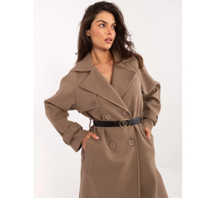 Płaszcz IT PL model 21302288 ciemny bezowy - FPrice