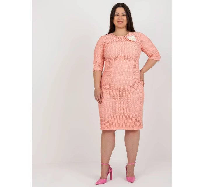 LK SK 506721 šaty.69 broskýň