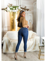 Sexy Highwaist Push-Up Skinny Jeans "Used Look"