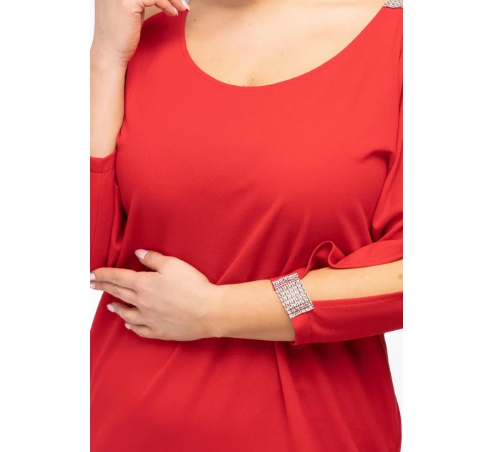 Dámské šaty model 18913708 červené - Karko