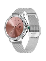 Dámské chytré hodinky Stříbrný náramek + řemínek model 21806347 - RUBICON Dámské chytré hodinky Stříbrný náramek + řemínek model 21806347 - RUBICON