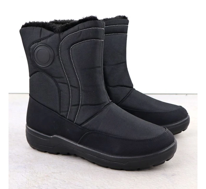 Dámské ploché zateplené sněhule černé model 21906490 - Potocki Dámské ploché zateplené sněhule černé model 21906490 - Potocki