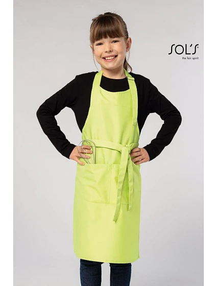 SOL'S Gala Kids Dětská zástěra s laclem model 22519791 apple green SOL'S Gala Kids Dětská zástěra s laclem model 22519791 apple green
