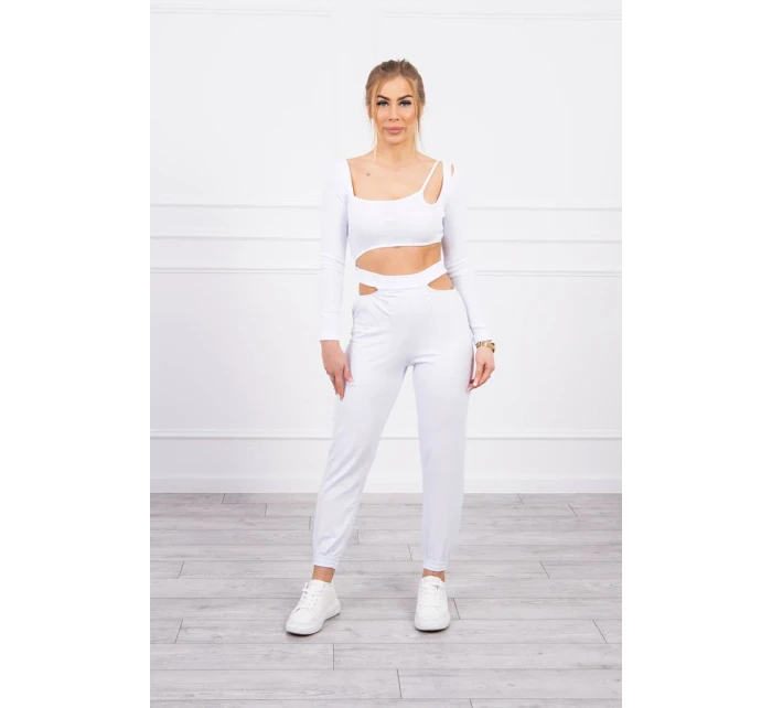 Sada s halenkou top bílá Sada s halenkou top bílá