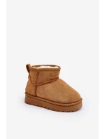 Dziecięce Śniegowce Botki Ocieplane Camel Nallita Dziecięce Śniegowce Botki Ocieplane Camel Nallita