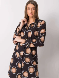 Sukienka DHJ SK model 21943222 czarno beżowy - FPrice