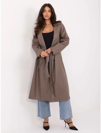 IT EN A8393.81 sivý a béžový kabát IT EN A8393.81 sivý a béžový kabát