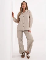 Košeľa LK KS 510109.70 béžová