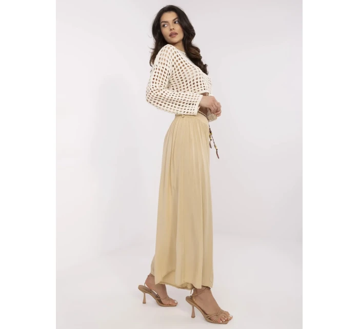 TW SP BI kalhoty model 20969337 béžové - FPrice TW SP BI kalhoty model 20969337 béžové - FPrice