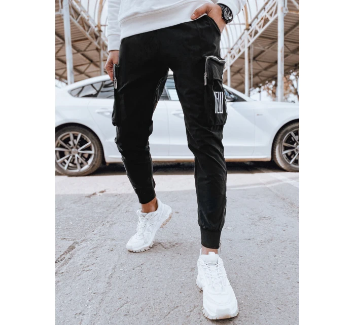 Pánske bojové nohavice čierne FashionStreet UX4309