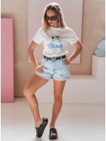 Dámské tričko s potiskem  bílé Dstreet model 21989250 - FashionStreet