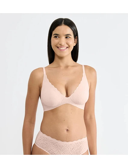sloggi ZERO Feel Bliss - Čipkovaná push-up podprsenka s neviditeľnou gélovou podporou Sloggi