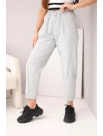 Nohavice s vreckami Summer Punto sivé