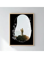 Personalizovaný magický fotob obraz v ráme – 30x40 – kvetinový rám