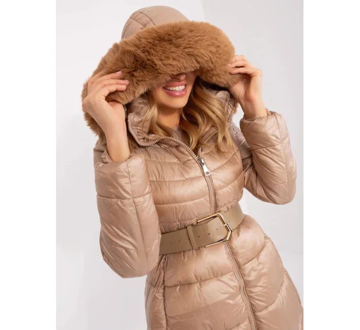 Dámska bunda NM KR TR8173.96P svetlohnedá - FPrice