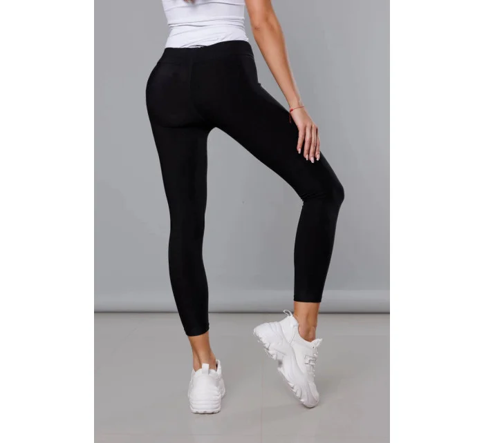 Černé bavlněné legíny model 18293686 - J.STYLE