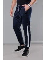Tmavě pánské teplákové kalhoty se vsadkami model 18347945 - J.STYLE